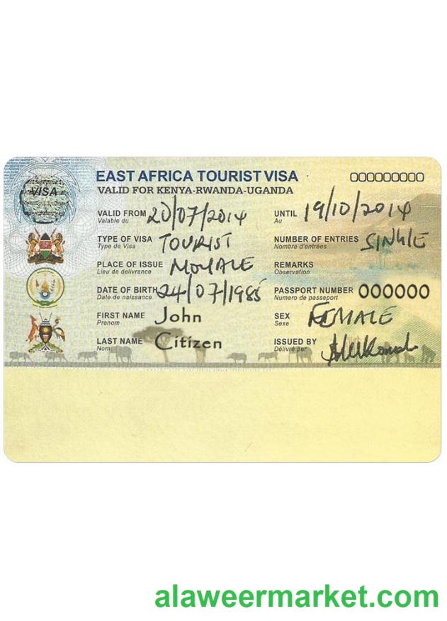 EAST AFRICA tourist visa